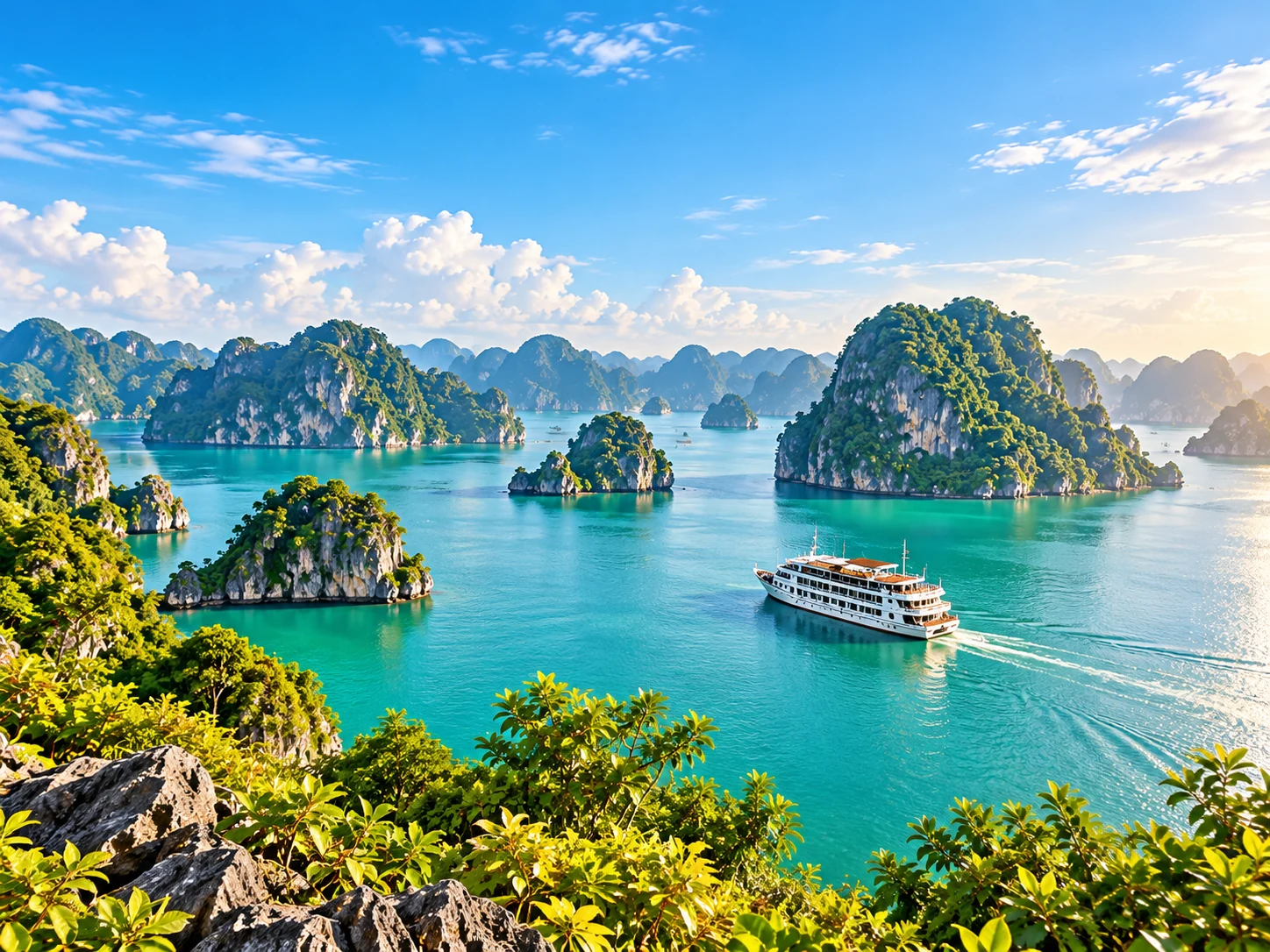 Hình minh họa hành trình Hạ Long